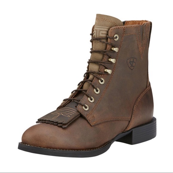 Ariat Shoes - Ariat Heritage Lacer II Work Boot Distressed Brown